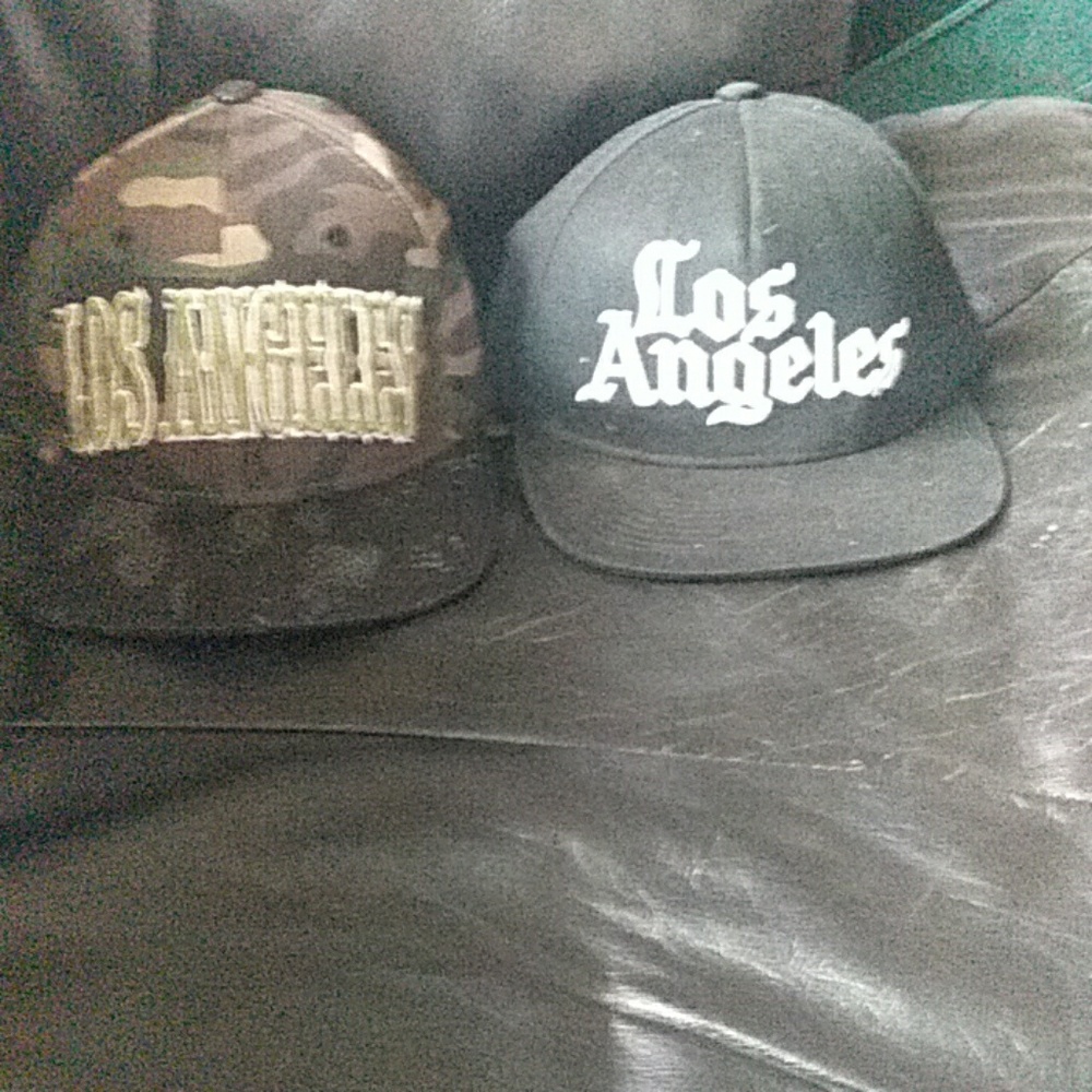 Two L.A. hats